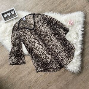 Cheetah print summer coverup
